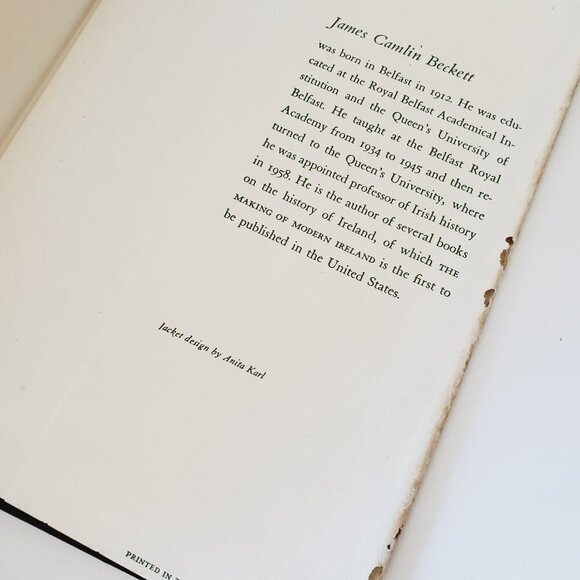 Vintage The making of modern Ireland, 1603-1923 Book by J. C. Beckett Hardcover - Picture 4 of 11